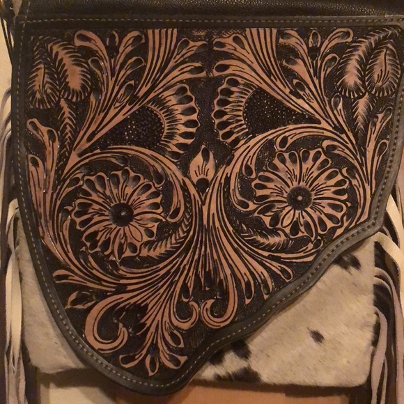 Myra Bag hand-tooled leather bag - Picture 11 of 12